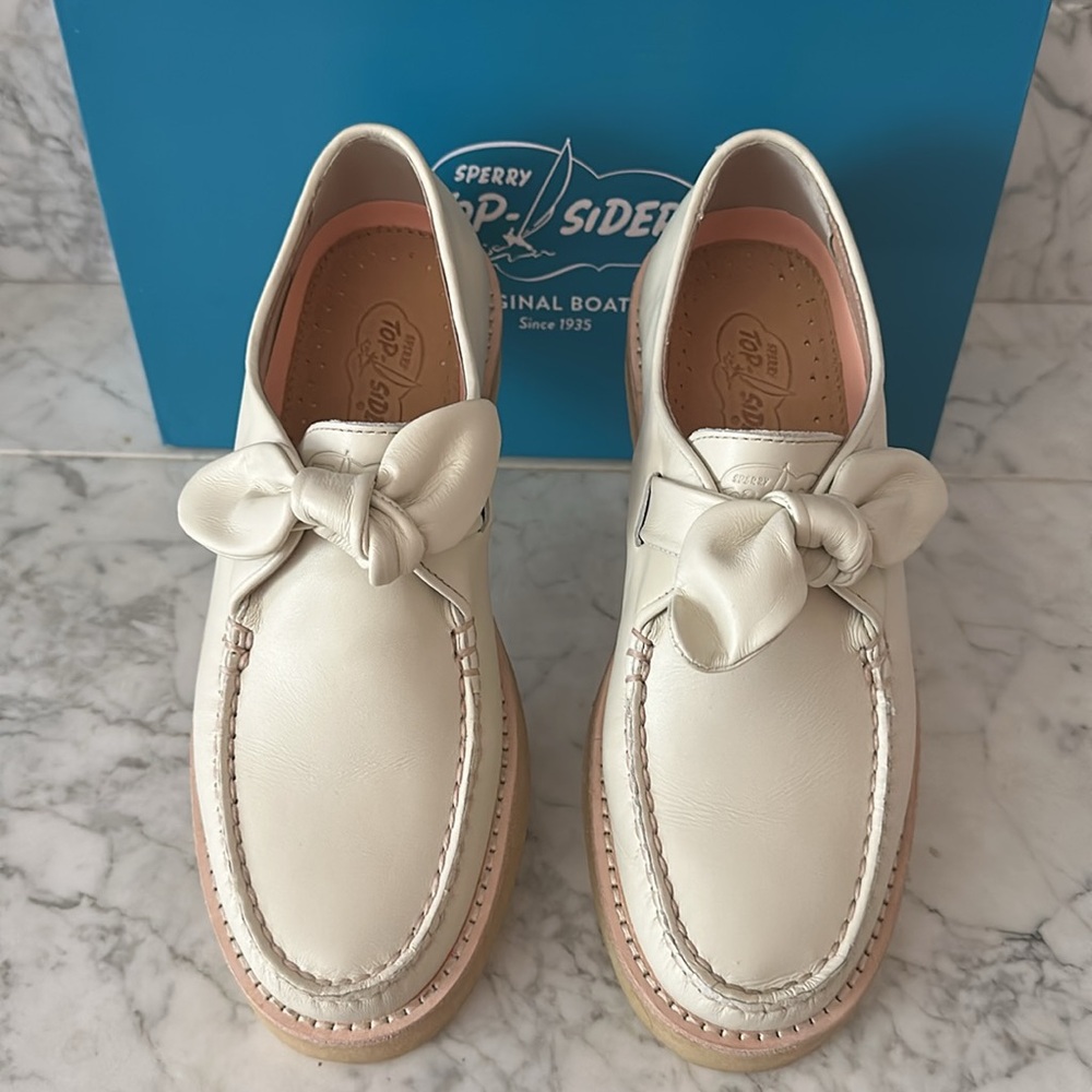 Sperry Top-Sider Women's Captain's Crepe Bow Bone Oxford